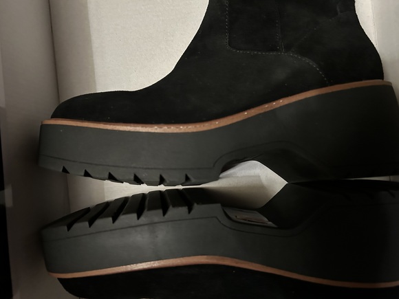 Aqua College Gina Black Suede Leather Boots, Tall Knee High, Size 9.5 M - Picture 15 of 16